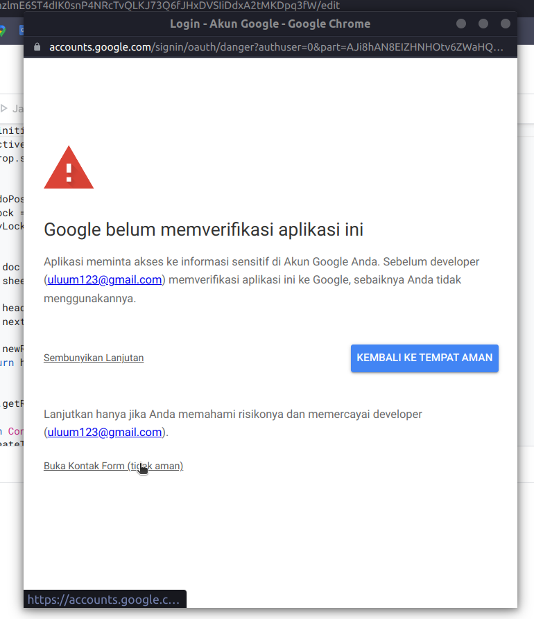 Peringatan Google